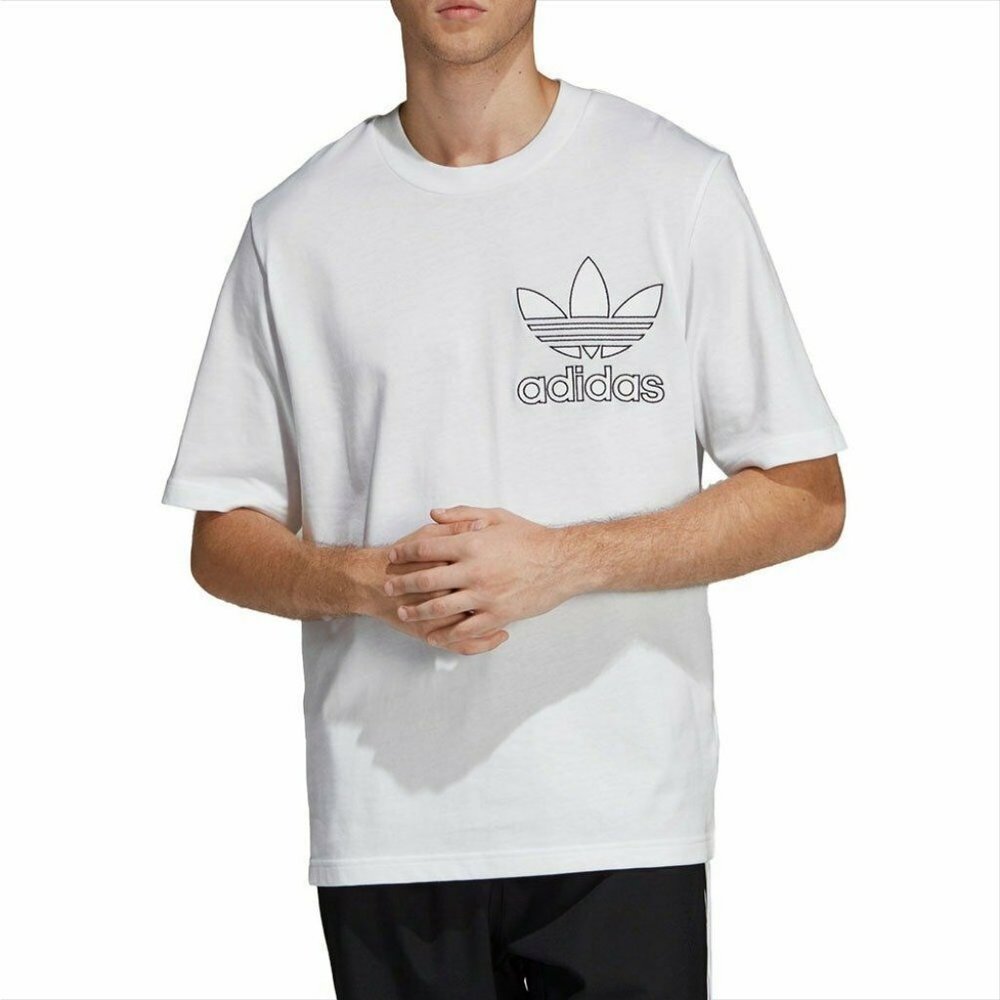 T-shirt Outline adidas White Men